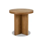 Waterfall Brown Round End Table
