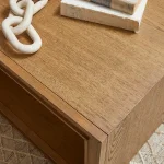 Waterfall Brown Rectangular Coffee Table with Casters - Image 6