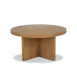 Waterfall Brown Round Coffee Table