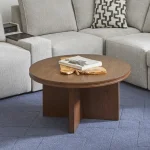 Waterfall Brown Round Coffee Table - Image 3