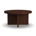 Waterfall Brown Round Coffee Table - Image 4