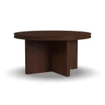 Waterfall Brown Round Coffee Table - Image 8
