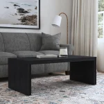 Waterfall Black Rectangular Coffee Table - Image 3