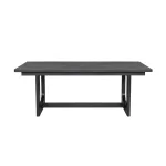 Waterfall Black Rectangular Dining Table - Image 4