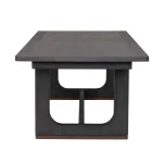 Waterfall Black Rectangular Dining Table - Image 5