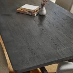 Waterfall Black Rectangular Dining Table - Image 6