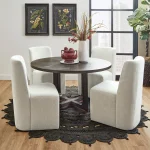 Waterfall Black Round Dining Table - Image 7