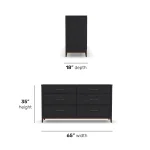 Waterfall Black Dresser - Image 6