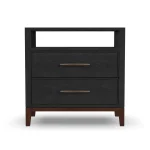 Waterfall Black Nightstand - Image 4