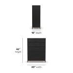 Waterfall Black Drawer Chest - Image 6