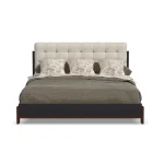 Waterfall Black King Upholstered Bed - Image 4