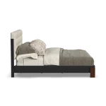Waterfall Black King Upholstered Bed - Image 5