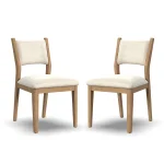 Normandy Pair of Upholstered Dining Chairs