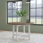 Melody White Round Dining Table - Image 3