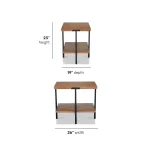 Millwork Brown End Table - Image 6