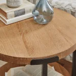 Millwork Brown Round End Table - Image 6