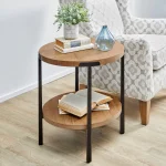 Millwork Brown Round End Table - Image 8