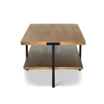 Millwork Brown Rectangular Coffee Table - Image 5