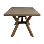 Millwork Brown Rectangular Dining Table - Image 5