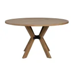 Millwork Brown Round Dining Table - Image 4