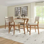 Millwork Brown Friendship Table - Image 12