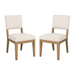Millwork Off-White Pair of Dining Chairs