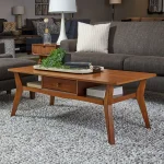 Ludwig Brown Rectangular Coffee Table - Image 3