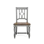 Plymouth Gray Pair of Armless Dining Chairs - Image 4