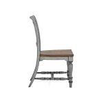 Plymouth Gray Pair of Armless Dining Chairs - Image 5