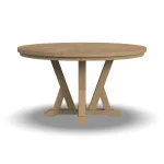 Lattice Brown Round Dining Table - Image 4