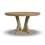 Lattice Brown Round Dining Table - Image 5