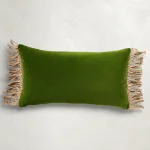 Velvet Outdoor Lumbar Pillow