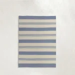 Quad Stripe Chambray Outdoor Area Rug