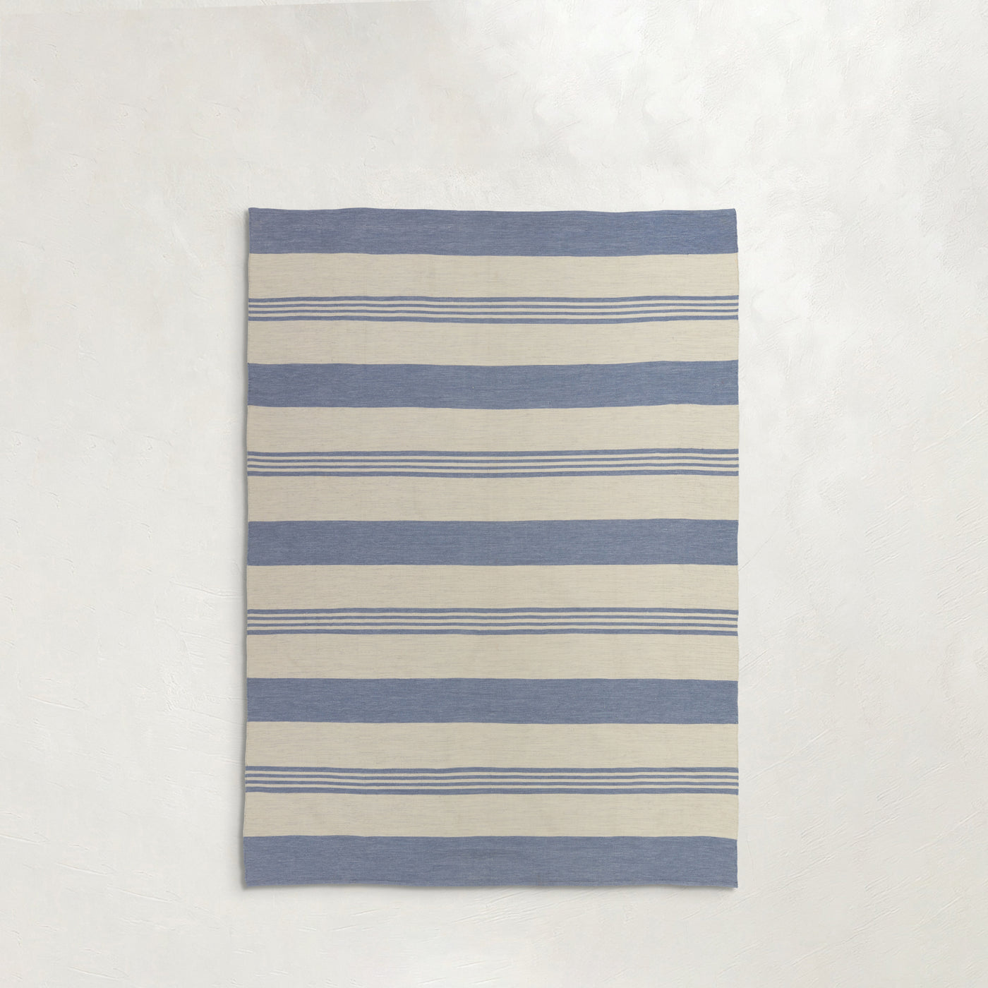 Quad Stripe Chambray Outdoor Area Rug