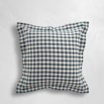 Check Plaid Outdoor Throw Pillow