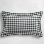 Check Plaid Outdoor Lumbar Pillow