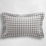 Check Plaid Outdoor Lumbar Pillow - Image 4