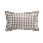 Check Plaid Outdoor Lumbar Pillow - Image 5