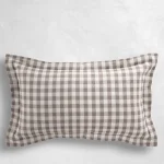 Check Plaid Outdoor Lumbar Pillow - Image 6