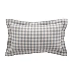 Check Plaid Outdoor Lumbar Pillow - Image 7