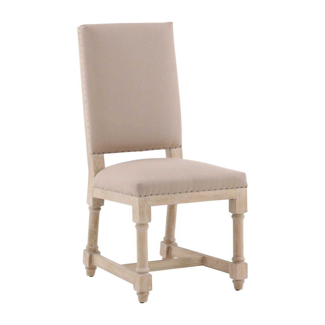 20604-106174366 White Washed Boyles Side Chair - Image 1