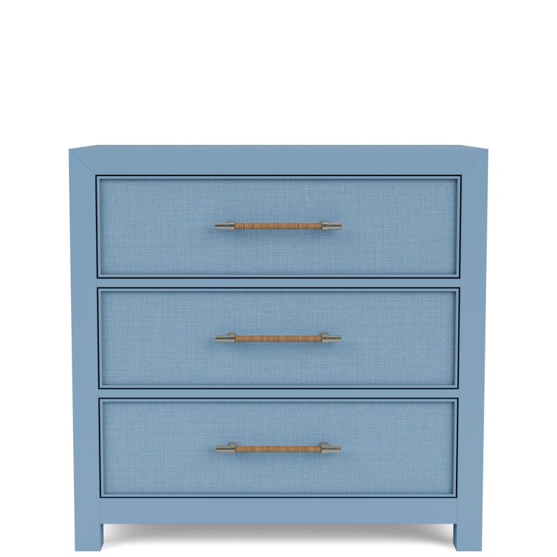 30763-102076295 Rosalie 3-Drawer Accent Chest - Blue - Image 1