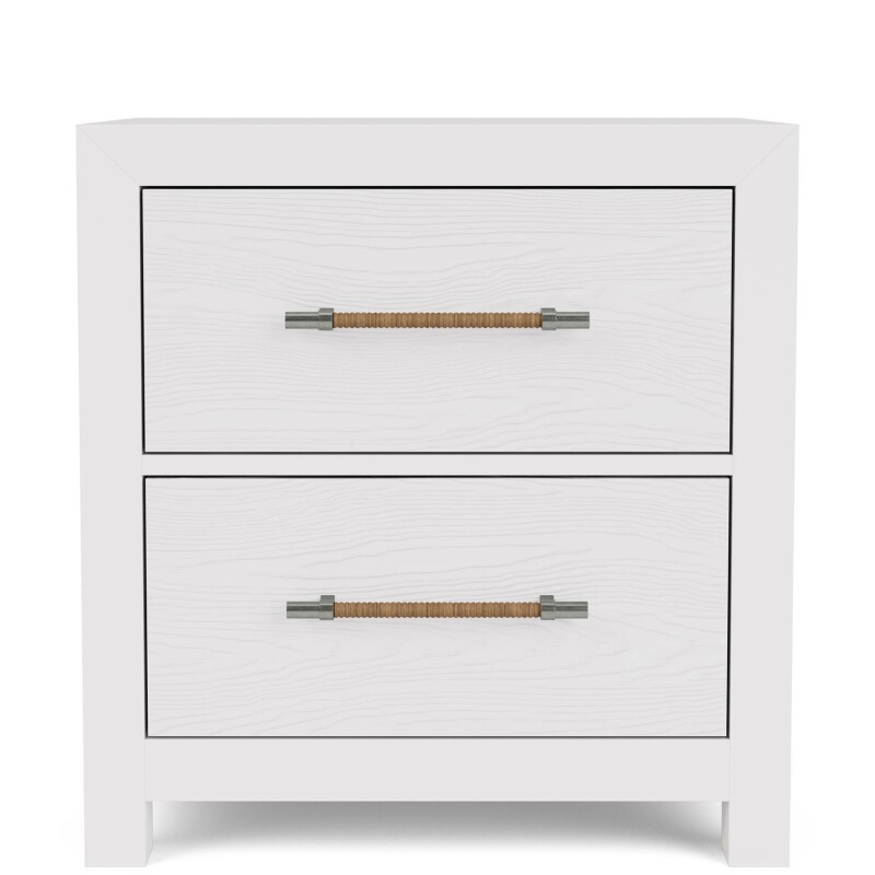 30768-102076920 Rosalie 2-Drawer Nightstand-White - Image 1