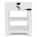 Rosalie 1-Drawer Nightstand-White - Image 4