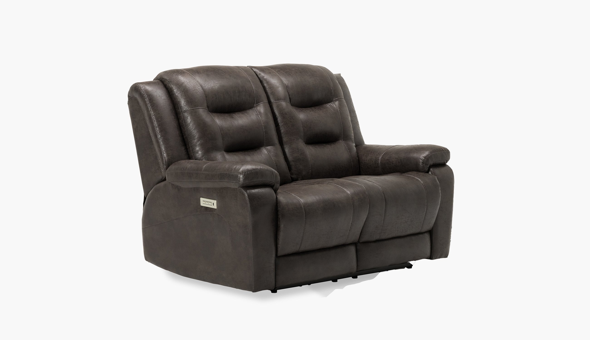4106368-106028831 Leighton Power Reclining Loveseat with Console - Image 1