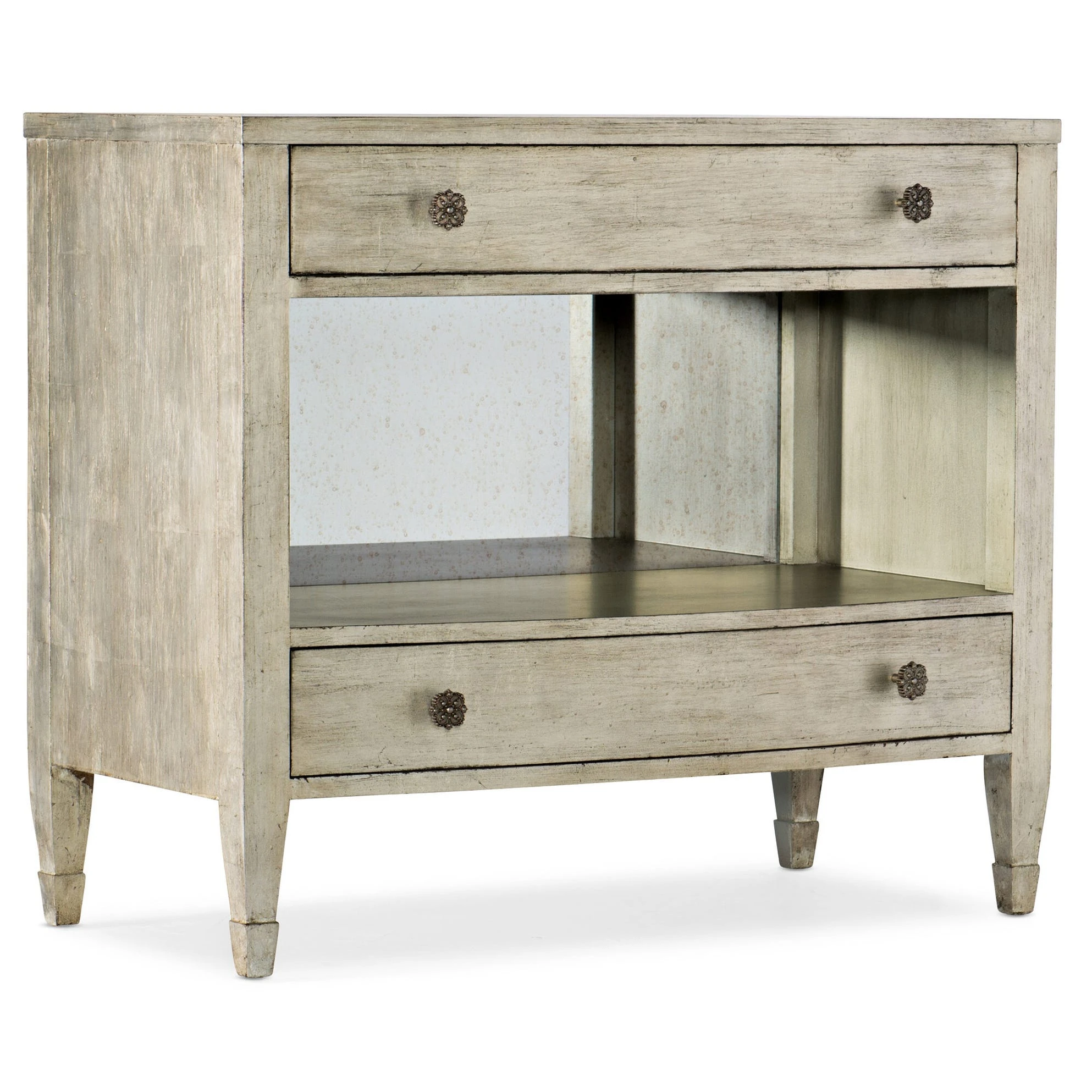 58759001595-106317232 Sanctuary Gemme Two Drawer Nightstand - Image 1