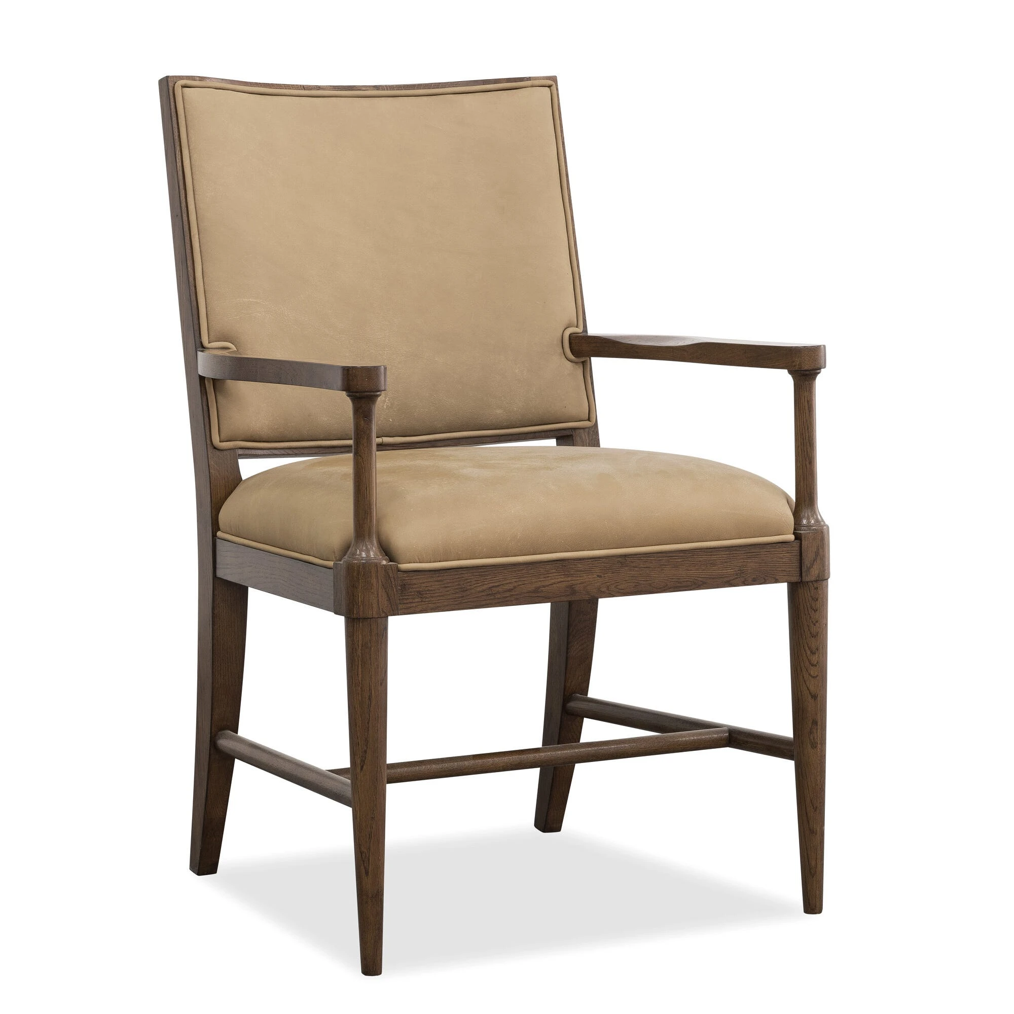58987540100885-106326275 Cashiers Arm Leather Chair - Image 1