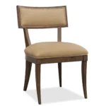 Cashiers Klismos Leather Chair
