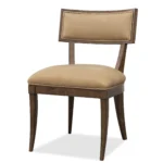 Cashiers Klismos Leather Chair - Image 3