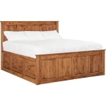 Shaker Chest Bed Shaker King Chest Bed - Tall 6 Drawer / 3 Drawer Pedestal & Raised Panel HB / FB - 60472